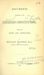 Constitutional Documents of Canada