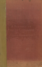 A History of English Literature for Secondary Schools