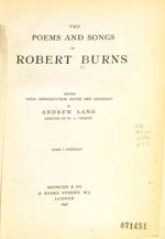 Poems and Songs of Robert Burns