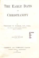 The Early Days of Christianity 