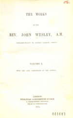 The Works of the Rev. John Wesley 
