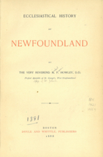 Ecclesiastical history of Newfoundland